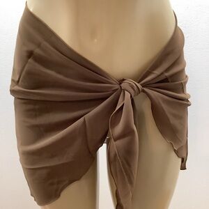 Zuliana Brown Sarong Made In USA.